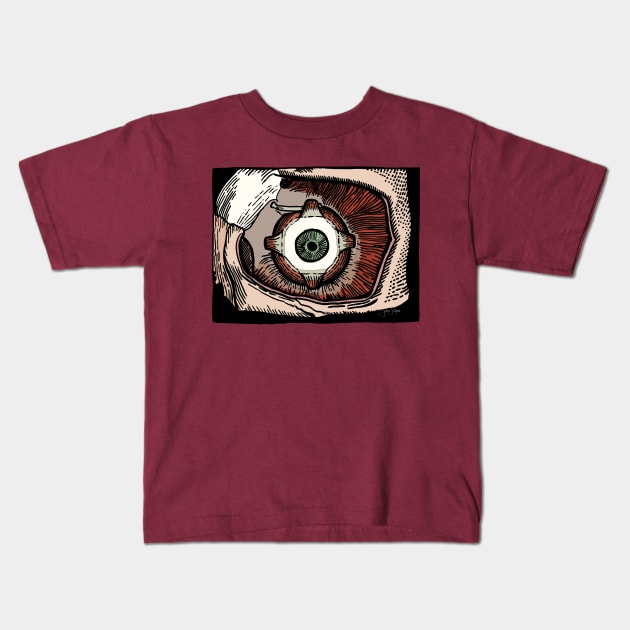 Eye Pry Kids T-Shirt by JSnipe